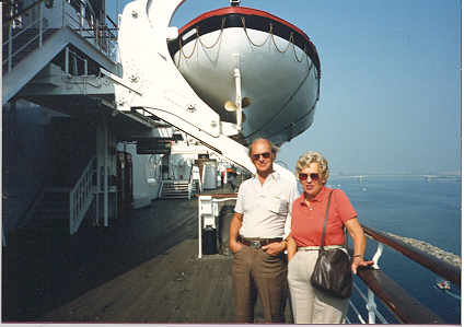Alex & Peg visit the Queen Mary In Long Beach, CA